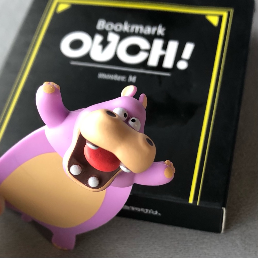 Hippo Ouch! Bookmark ~ Brand New!